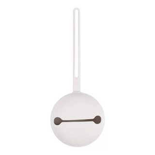 鈴鐺造型矽膠奶嘴收納包，可愛造型奶嘴防塵收納盒，多色可選外出便攜奶嘴保護盒, 1個, 淺水泥灰⚠️很接近白色⚠️, 淺水泥灰