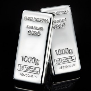 [한국금상품거래소] 실버 순은 999.9 은테크 투자용 진공 홀마크 포나인 실버바 1000g 실버바 은 1kg