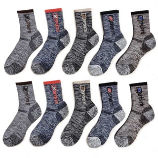 제이케이 이중바닥 쿠션 장목 등산양말 10켤레, 랜덤 발송, 10개