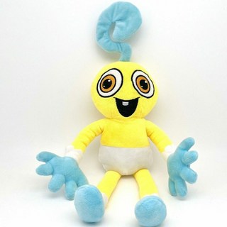 波比壹家人毛絨玩具大藍貓，柔軟舒適，波比的遊戲時間公仔，長腿爸爸媽媽，陪伴孩子快樂成長, 波比兒子40厘米, 1個