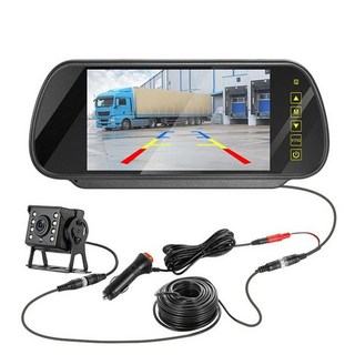 후방 카메라 화물차 대형차 트레일러 사각지대 네비게이션 캠핑카 탑차 승용차 풀세트, AHD 7인치 백미러 밀리언픽셀 15m, 기본 모델명/품번