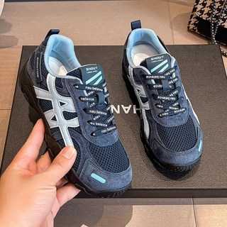 大碼女鞋腳寬胖妹35-43 透氣德訓鞋41秋季阿甘鞋運動網面運動鞋42