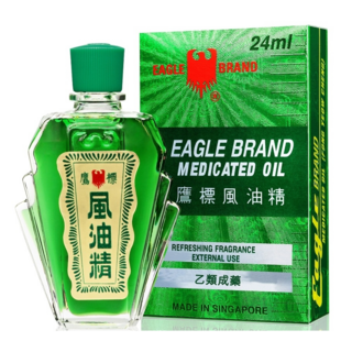 鷹標風油精 新加坡原裝進口 24ml 尤加利油 典安大藥局, 1個, 鷹標風油精24ML