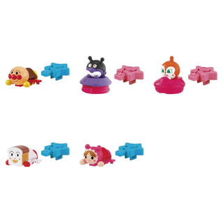 BANDAI 麵包超人公仔與發射器P7 轉蛋 扭蛋 全5款, 1個, 整套(金額320，下x5)3C521