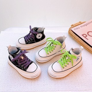 兒童馬丁靴2025春季新款童鞋女童短靴男童靴子韓版皮靴高幫運動鞋