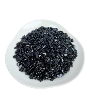黑曜石碎石 100g/裝 原石 水晶石 消磁水晶 淨化水晶 天然碎石 能量 造景石 天然水晶 聚寶盆 魚缸造景 開運, 黑曜石