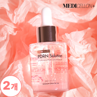 (병원입점) 1+1 메디셀온 고농축 PDRN 모공앰플 모공축소 모공세럼 30mL, 2개