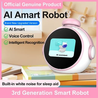알람 시계 기능을 갖춘 AI 스마트 채팅 동반자 어린이를 위한 교육적이고 재미있는 음성 로봇 기술적 제품, 02 Pink