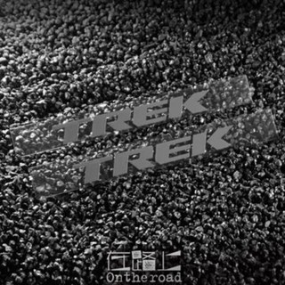 TREK下管貼紙 崔剋死飛公路車山地車架貼 環法比賽貼紙 防水反光, 銀色下管2張26.8x3.2cm, 1個