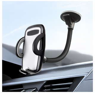 코시 롱넥 흡착식 핸드폰 거치대, 1개, Black