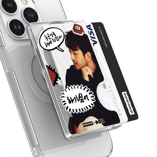 [어프어프X침착맨] 2배자력 마그네틱 사이드 카드포켓 맥세이프 카드지갑 단독상품, 1개, [어프어프X침착맨]누군가는 해야 하잖아