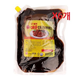 박스/매운데리야끼소스 2kgx6개/오뚜기, 2kg, 6개