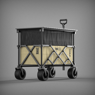 Truver 캠핑 웨건 접이식 카트 폴딩, TRUVER SAND, 1개