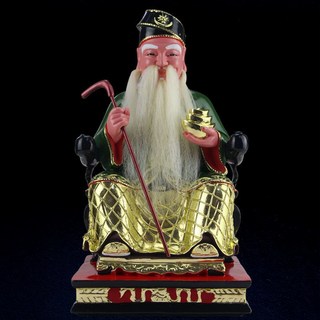 台灣熱銷 爆款 12/16寸拿督公神像新加坡土地爺馬來西亞拿督公神像佛像供奉擺件 家用 佛堂 佛像擺件 神明擺件, 16寸高40厘米 綠衣拿督公, 1個