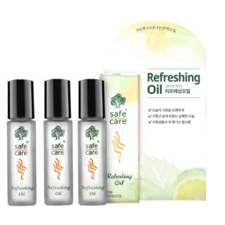 세이프케어 리프레싱 롤러 오일, 10ml, 3개