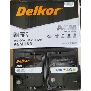 델코 AGM LN3 70AH 자동차 배터리 차량용 배터리 I30 GD 그랜저HG 코나(디젤) K3 K5 쏘올 카렌스 말리부 QM5 SM5 QM6 SM6, 1개, 공구대여 O + 폐배터리반납 O
