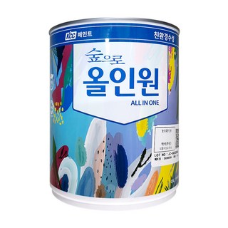 kcc KCC 멀티페인트 올인원 가구 몰딩 방문 페인트 1L, 백색, 1개