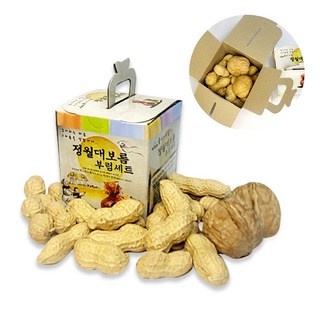 (무료배송) 정월대보름 부럼 케이스 피땅콩70g + 호두2알 견과류, 1개, 70g