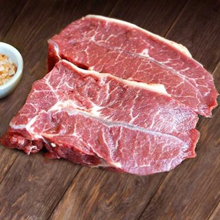 好想你生鮮 美國Choice嫩肩雪花牛排 (板腱)(原肉) 100克/單片 真空裝 牛肉 牛排, 1個