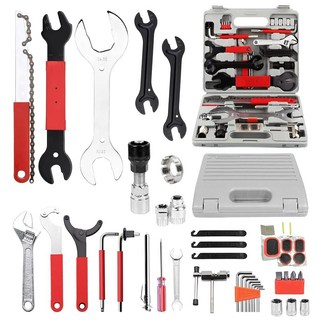 자전거 수리 도구 키트 다기능 제공 세트 포함 유지 관리 가정용 프리미엄 최고가 박스 도구 품질 전문가용, 1개