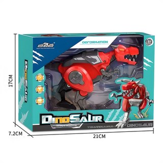 【台灣出貨】變形玩具 恐龍蛋 機械金剛 動物模型 霸王龍 翼龍 機器人 男孩兒童奇趣蛋 趣味玩具 變形玩具 禮物, 1個, 机械霸王龙变形蛋【精美彩盒】, 机械霸王龙变形蛋【精美彩盒】