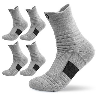 아르앤 남성 기능성 스포츠 양말 중목 두꺼운양말 5족 세트