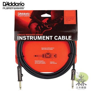D'Addario PW-AG-10 Circuit Breaker 系列 樂器導線 10呎 3米 雙直頭, 1個
