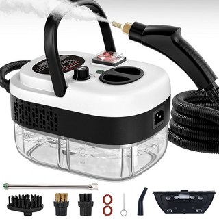 프리라이프 - 스팀청소기 고압스팀청소기 휴대용 강력 진드기 제거 주방 고효율 기름때 제거, 하얀색, EEH9