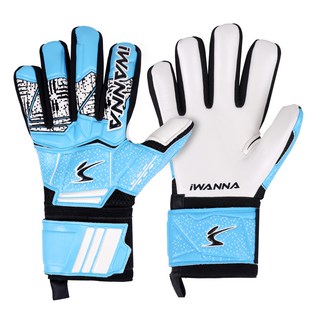 아이워너 손가락 꺾임방지 보호 골키퍼 장갑 양손착용, 블루, 1세트