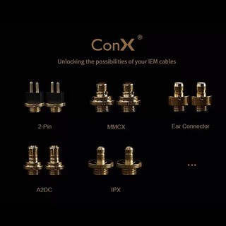 이펙트 오디오 ConX 기본 세트 및 풀 세트 Connectors-2Pin(0.78mm) MMCX PIPX A2DC 이어 커넥터, 3. Single-IPX, 1개