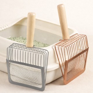 골든 스텐 고양이 모래삽 두부모래 배변삽, 1개, 로즈골드