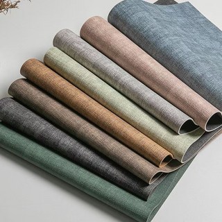 北歐風餐墊亞麻布紋皮革桌墊防水防油杯墊隔熱墊餐墊餐桌墊桌墊耐熱墊餐墊隔熱墊輕奢高檔, 淺灰色,50*120cm, 1個