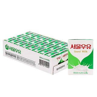 서울우유 멸균 흰우유, 200ml, 24개