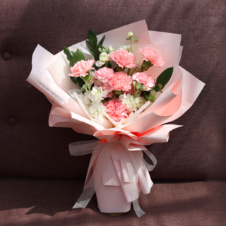 우아한 핑크 카네이션 꽃다발 어버이날, 1개