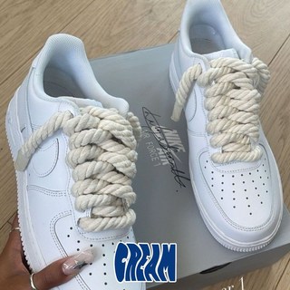 CREAM LAB Air Force 1童軍繩鞋帶 免擴孔設計 Central Cee同款潮流鞋帶 多色可選