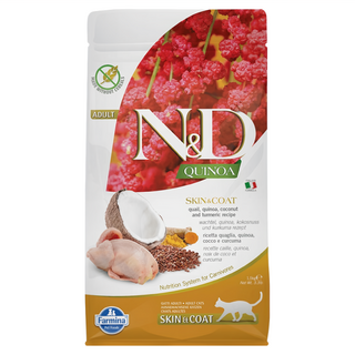 Farmina 法米納 全齡貓 天然藜麥無穀機能系列 乾糧, 鵪鶉椰子, 1500g, 1袋