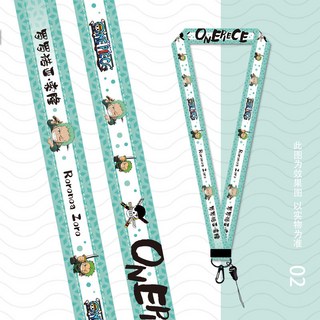 抱漫閣 手機掛繩 海賊王 路飛 索隆 山治 喬巴 通用防丟 金屬扣 長款掛繩 動漫週邊, 海賊王 2索隆, 1個