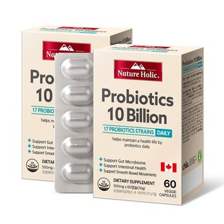 네이처홀릭 캐나다 100억 유산균 2박스 총120캡슐 4개월분, 60정, 2개