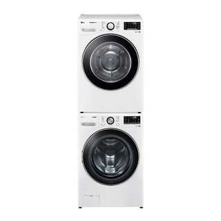 LG 트롬 드럼 AI 세탁기 건조기 24kg+19kg 분리형 올인원 1등급 화이트, F24WDLP-9WW