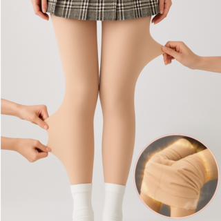 르붐 다리가 예뻐보이는 기모 스타킹 슬림핏