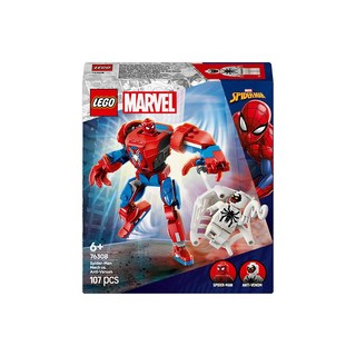 레고 슈퍼히어로 마블 스파이더맨 로봇 대 안티 베놈 76308, 혼합색상, 1개