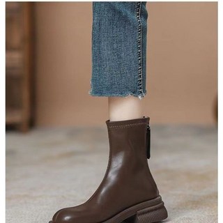 女款馬丁靴，厚底，英倫風，單靴