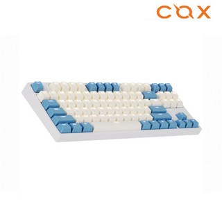COX CK87 크림블루 게이트론 LED 게이밍 기계식(황축)
