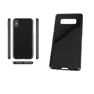 갤럭시 노트10플러스 케이스 SM-N976 국내 제조 생산 (블랙 고광택 유광 하이그로시) 슬림 TPU 실리콘 젤리 (그립감 좋은 커버)