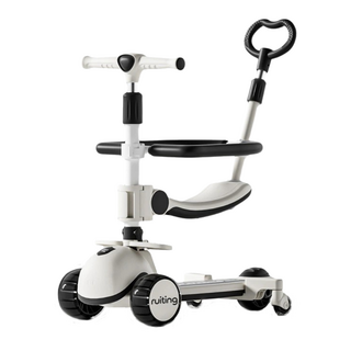 스타일닥터 2in1 클래식킥보드 유아킥보드 접이식킥보드 수동 두발킥보드, (퍼터+가드), 블랙, 1개