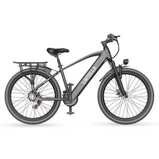 린텔라 전기자전거 파스 배달 고출력 26인치 21단 400W PAS 로드 전동 자전거, GT3 블랙 스포크휠, 스틸