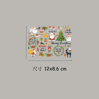 皮卡布 熱轉印貼紙 S-B14 聖誕節裝飾 聖誕老公公 熱熨燙貼 手工diy 熱轉印燙畫 燙畫貼, 1個