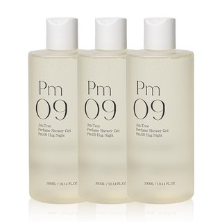 에이엠트리 저자극 퍼퓸 바디워시 Pm09 허그나이트 우디 바이올렛향+전용 펌프 증정, 3개, 300ml