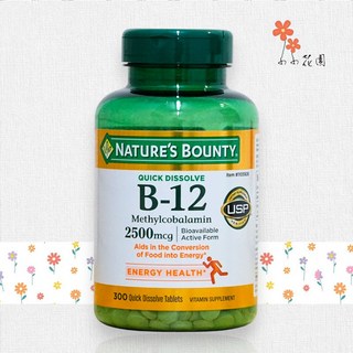 Nature's Bounty 維生素B-12 2500 mcg 速溶錠 300顆 - 美國好市多代購, 1個