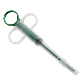 典賛創意 寵物推進式餵藥器 犬貓兔鳥通用餵藥神器 寵物餵藥器, 綠色, 1個